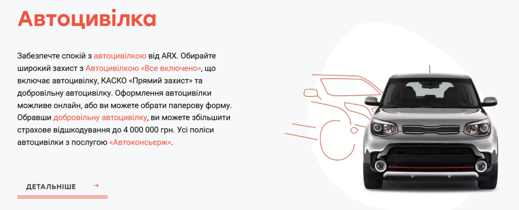 Послуги автоцивілки ARX