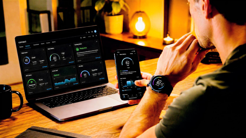 Аналитика здоровья в Garmin Connect