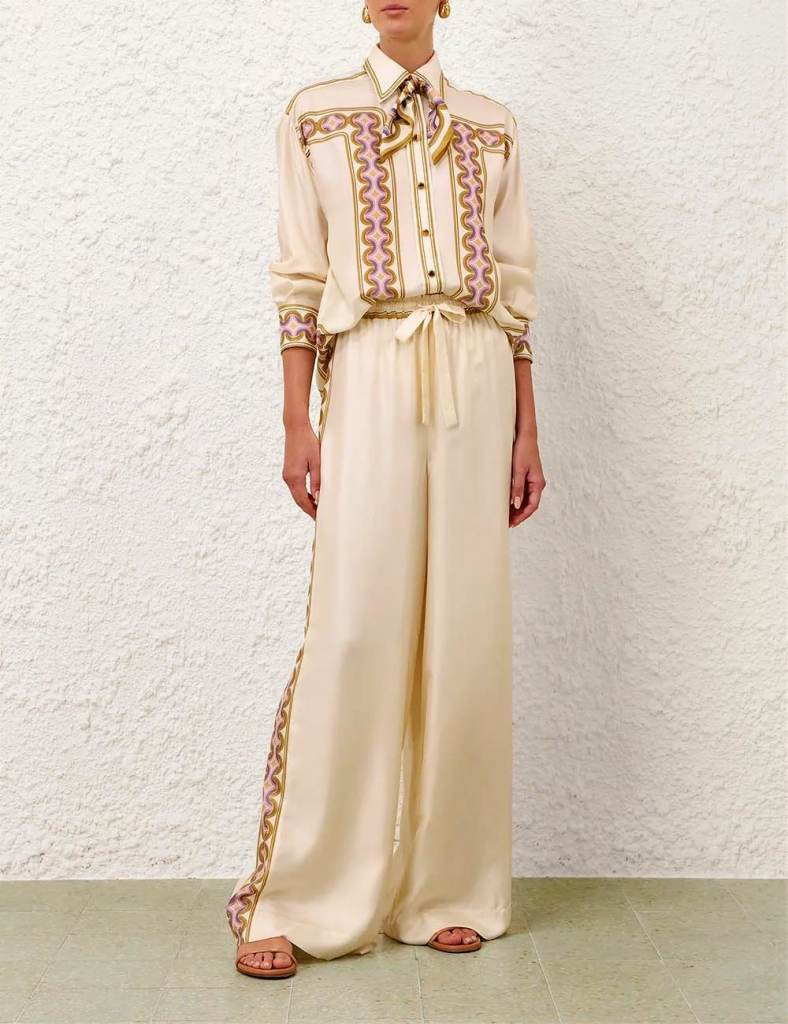 Женский молочный костюм ZIMMERMANN