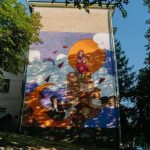 Розпис стіни на площі Шевченка в Дніпрі