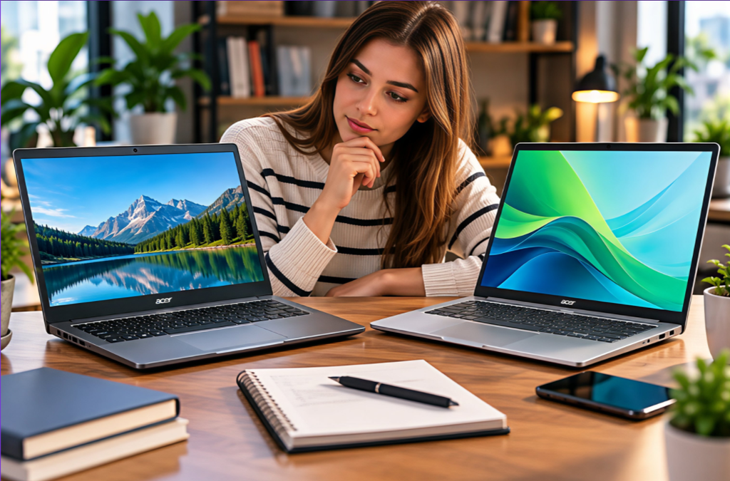 Як швидко порівняти Acer Aspire та Swift