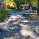 У Кам’янському відновили пішохідну доріжку на вулиці Грушевського