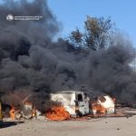 Чоловік отримав поранення, автомобілі спалахнули: ворог обстріляв Павлоград