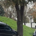 У Кам’янському біля РТЦК автомобіль врізався в дерево